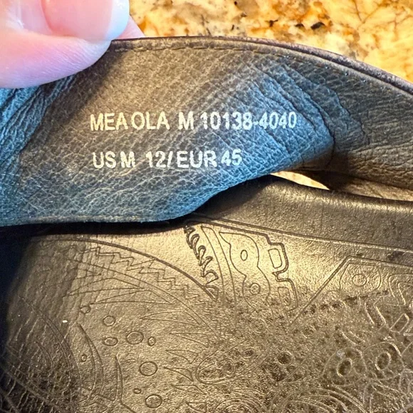 OluKai Black Leather Sandals - Picture 6 of 6